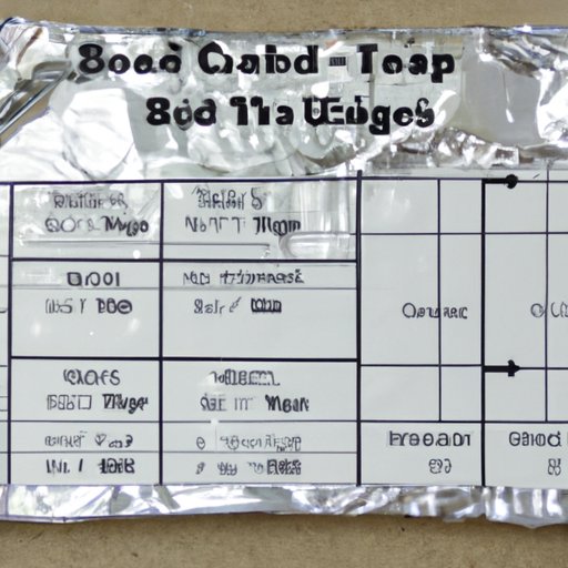 Making Meals Easier with an Aluminum Foil Pan Size Chart