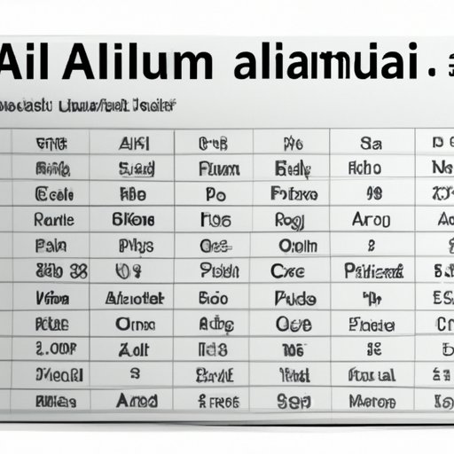 Industrial Uses for Aluminum in the Periodic Table