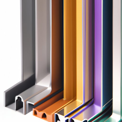 A. Different Shapes and Colors of Anodized Aluminum Profiles