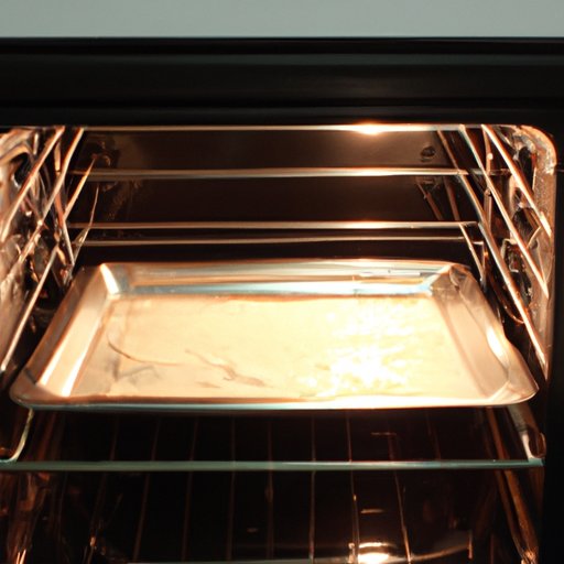 Placement of Tray in the Oven