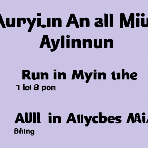 Three Simple Rules for Pronouncing Aluminum