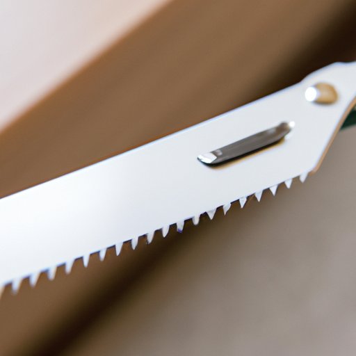 Use a Hacksaw with a Fine Tooth Blade