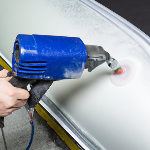 Using a Heat Gun to Loosen the Paint Before Scraping it Off