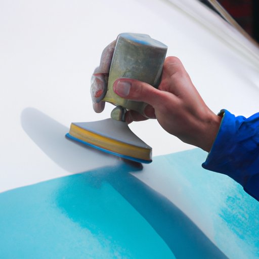 Sanding Down the Surface of the Boat