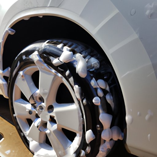 Clean the Wheels with Soapy Water
