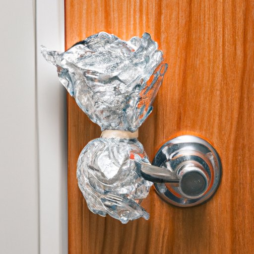 A Simple Trick to Keep Burglars Out: Wrapping Aluminum Foil on Door Knobs