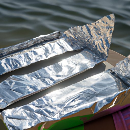 aluminum foil sailboat