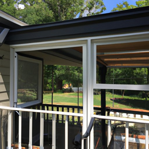 Screen in a Porch with an Aluminum Frame System: A Step-by-Step Guide